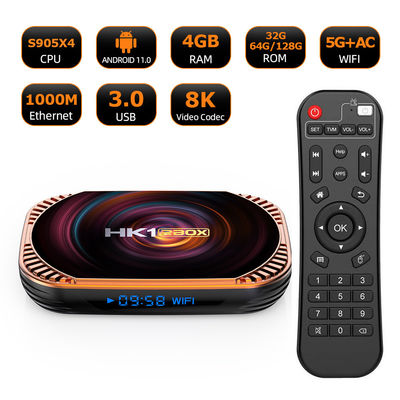 Smart Dreamlink IPTV Box HK1RBOX-X4 8K 4GB 2.4G/5G Wi-Fi